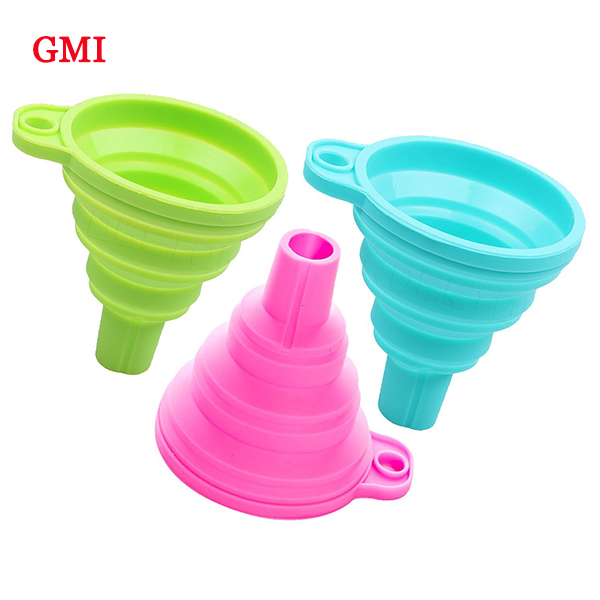 BPA-free Silicone foldable collapsible oil funnel