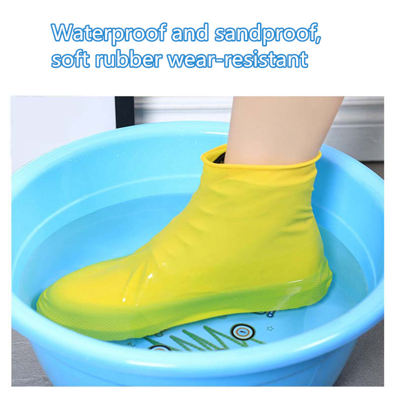 Outdoor Rainy Days Waterproof Non-slip Silicone Shoe Covers Unisex Wear-resistant Silicone Rain Shoes Boots Protector