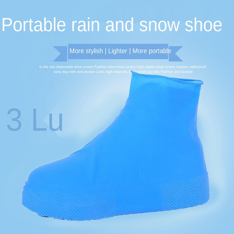 Outdoor Rainy Days Waterproof Non-slip Silicone Shoe Covers Unisex Wear-resistant Silicone Rain Shoes Boots Protector