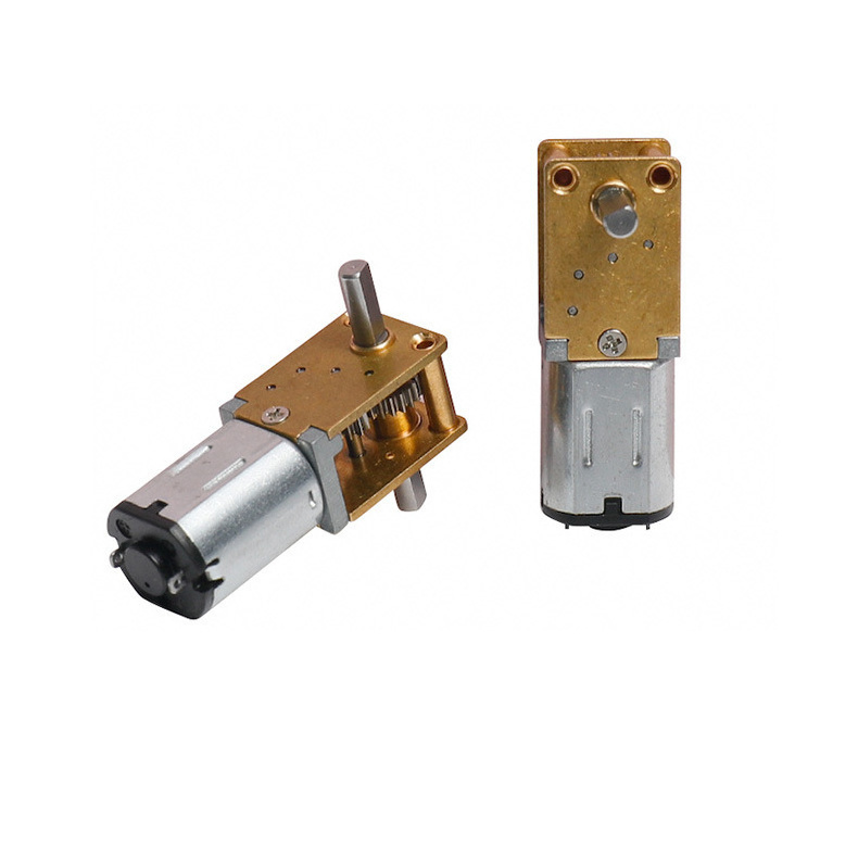 Gearbox Mini Dc Reduction Motor With 90 Degree Double - Shaft And Turbine Worm Gear