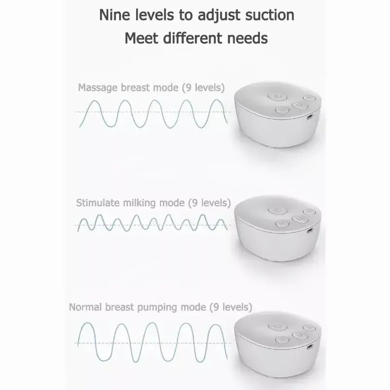 BPA Free USB Battery Breast Care Electric Double Breast Pumps Portable Breast Pump for Breastfeeding