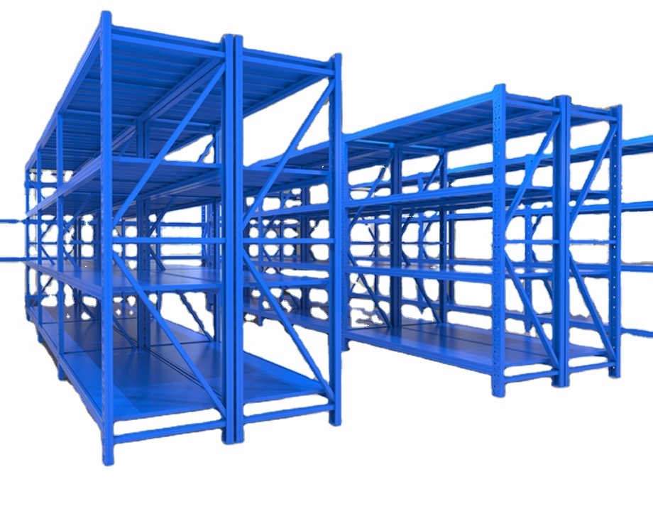 Custom Heavy Duty Shelving 300 Kg layer Garage 4 Tier Warehouse Storage Metal Stacking Shelf Rack Unit for Warehouse