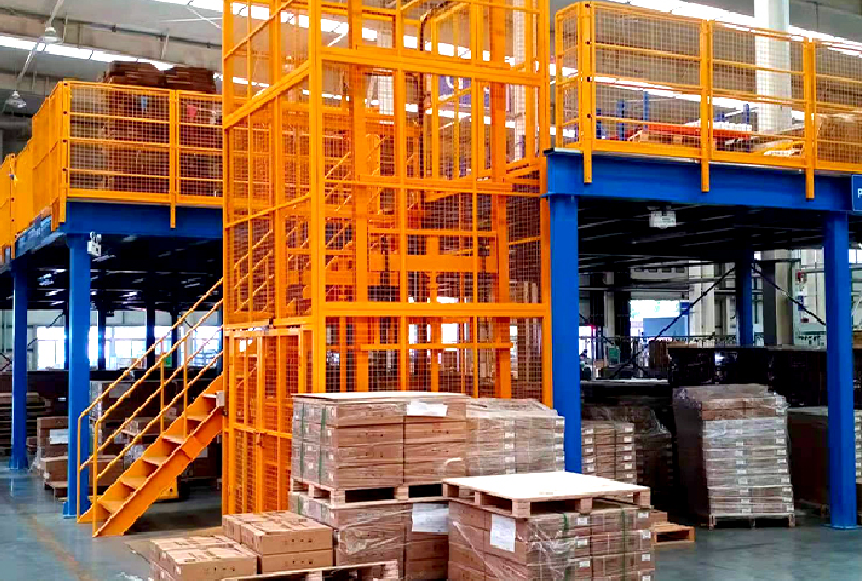 Warehouse Heavy Duty Pallet Racks System Detachable Loft Platform Shelf Storage Attic Rack Supported Mezzanine Floor