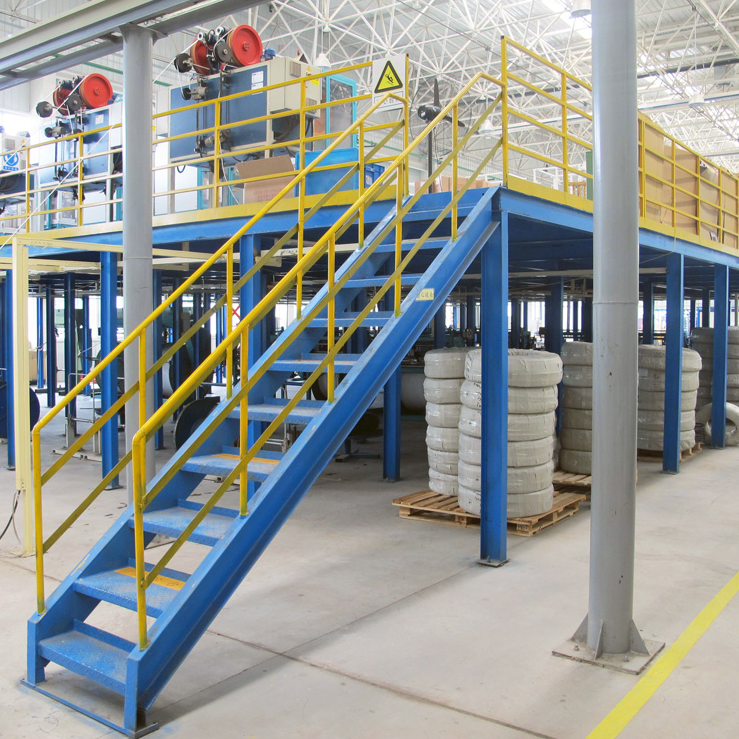 Wholesale warehouse shelves mezzanine steel Ladder Multi Floor modular racking platform mezzanine shelving attic