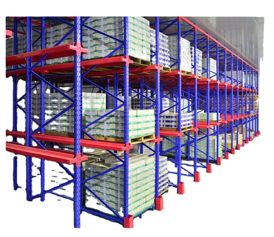 Cold Chain Logistic Drive-in Racking Industrial Rack Pallet Storage Solution Drive In Style Racking System