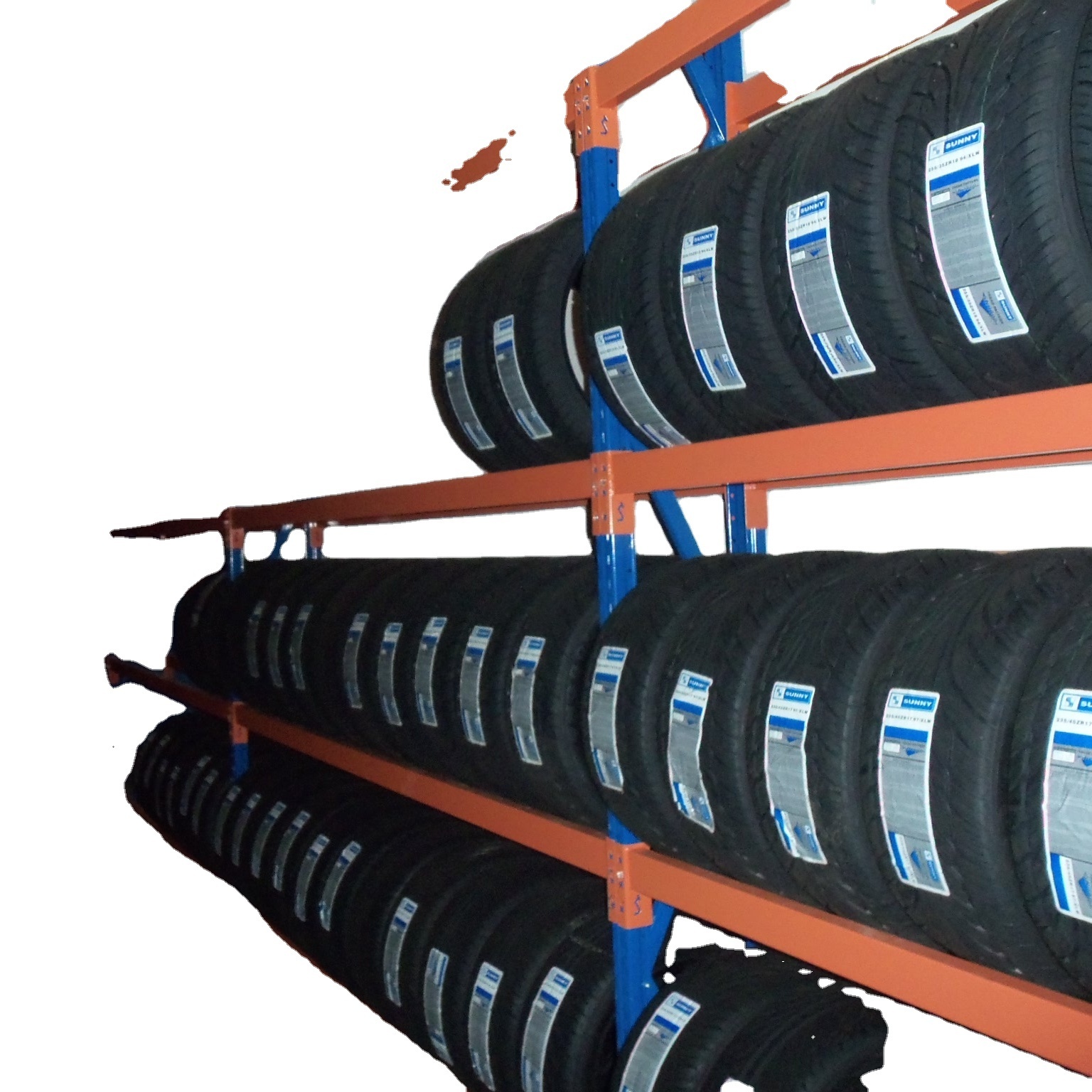 Metal warehouse rack industrial racking 500kg rack system 4 layer long span racking system for tires adjustable shelf