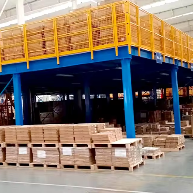 Warehouse Heavy Duty Pallet Racks System Detachable Loft Platform Shelf Storage Attic Rack Supported Mezzanine Floor