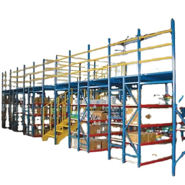 Customized Factory Storage Rack Steel Structure Pallet Racking Mezzanine Floor 1 Ton per SQM