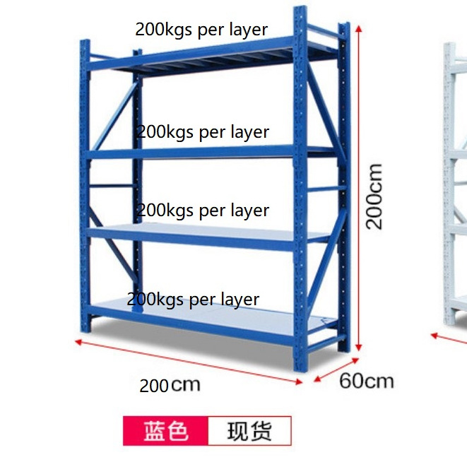 Adjustable 5 Tier Bolted Shelving Heavy Duty Rack Workshop Storage Rack Metal Shelves Garage Shelving Unit