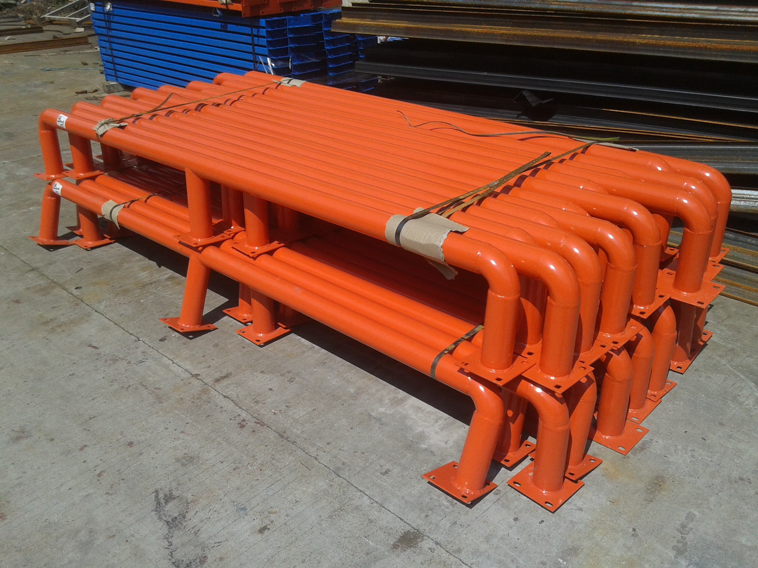 Steel Pallet Rack Upright Frame Protector Shelf Barrier Safety Pallet ...