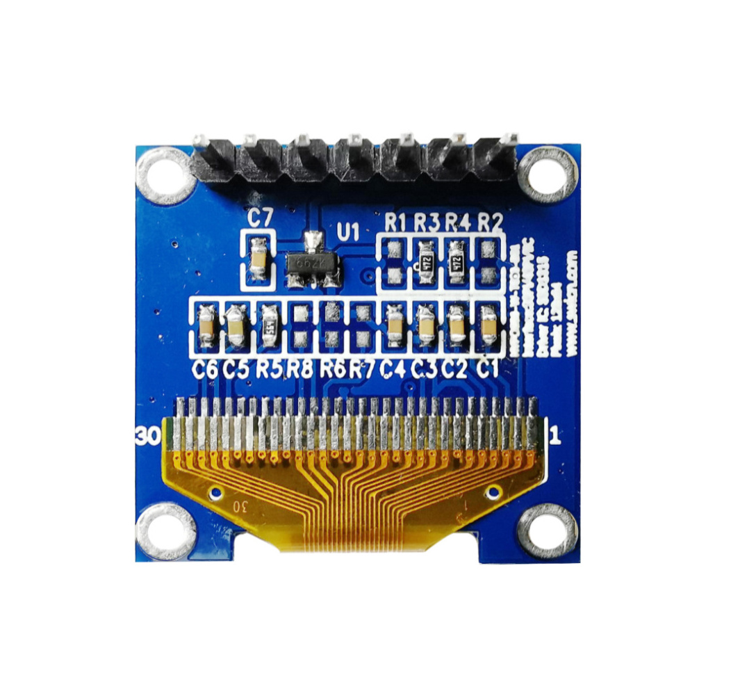 0.96 inch 128x64 OLED Display with 7 Pins PCB with PCB Arduino Board SMT32 White Blue Color Mono OLED