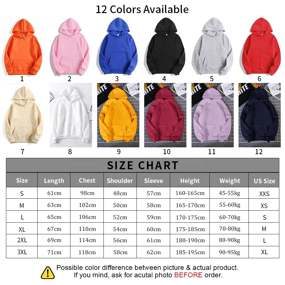 Wholesale Unisex Polyester Cotton Fleece Pullover Hoodies Manufacturer Custom Logo Black Plain Blank Men Hoodie Sweatshirts