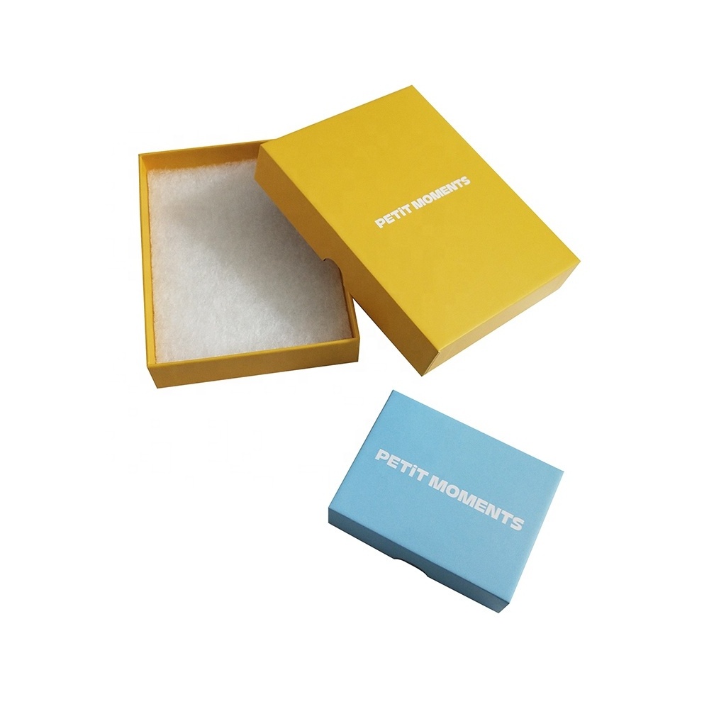 Low Moq Free Sample Quality Solid Color Rigid Cardboard Lid & Base Paper Gift Box Packaging for Cosmetics  Jewelry