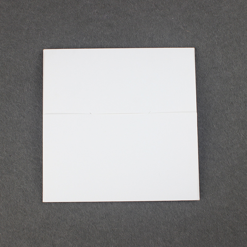 In Stock 15.5x15.5cm Blank Windowed White Handkerchief Silk Scarf Packaging Paper Box