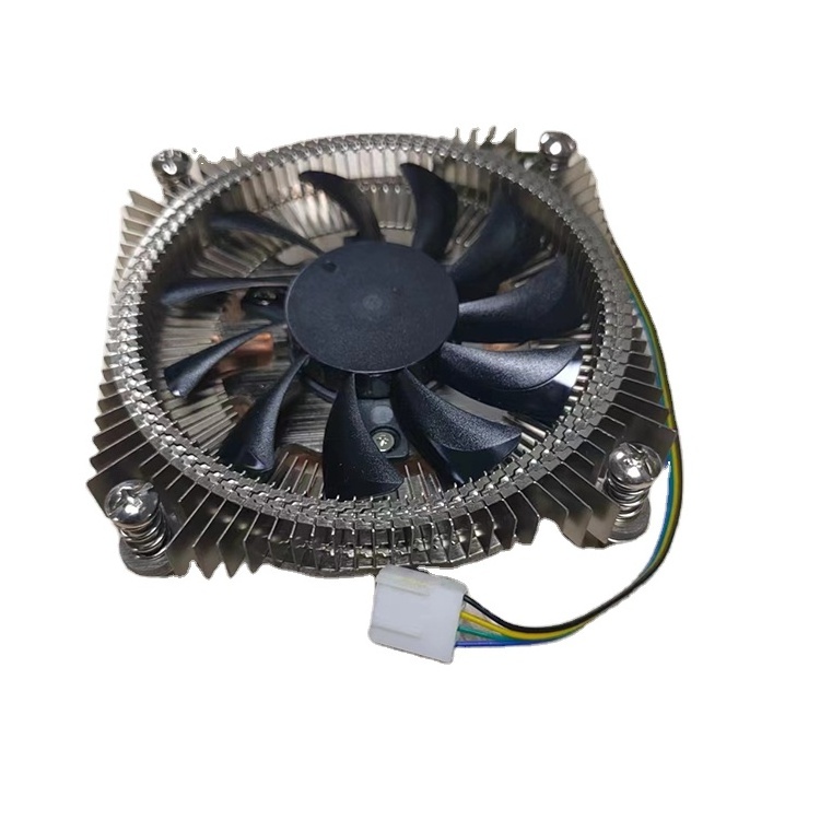 Ultra-thin Aluminum Circular Heat Sink for INTEL LGA 115x 1150 1151 1156 1155 1200 CPU Cooler with 4pin PWM Fan for Itx Case