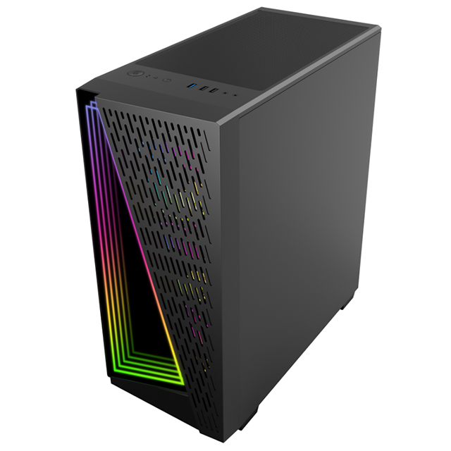 vertical SPCC tempered glass Micro ATX /ATX/ITX CASE gamer gaming computer pc cases & towers with RGB cooling cooler fan