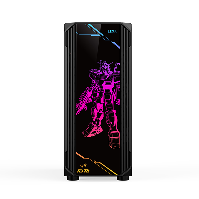 Hongyi 0.5mm SPCC tempered glass black coating ATX/M-ATX/ITX gamer gaming computer pc cases & towers with rgb fan and controller