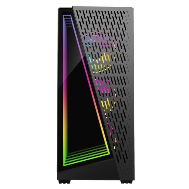 vertical SPCC tempered glass Micro ATX /ATX/ITX CASE gamer gaming computer pc cases & towers with RGB cooling cooler fan