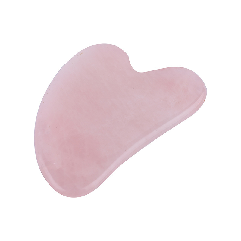 Natural rose quartz facial eye face roller stone massage gua sha and jade roller