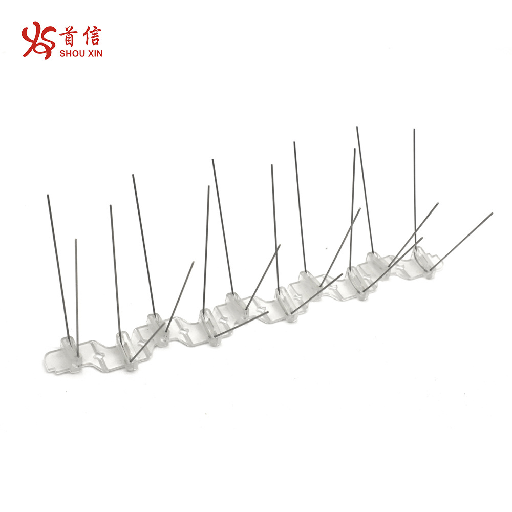 Stainless steel wire anti bird spikes plastic outdoor bird repeller