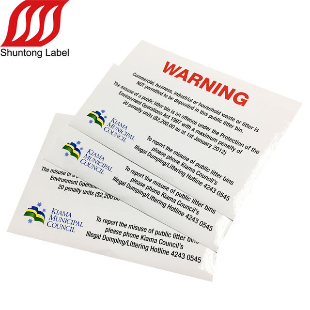 Custom Warranty Security a4 sticker sheet Eggshell Paper Label Sticker