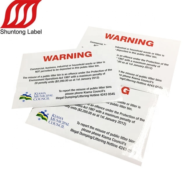 Custom Warranty Security a4 sticker sheet Eggshell Paper Label Sticker