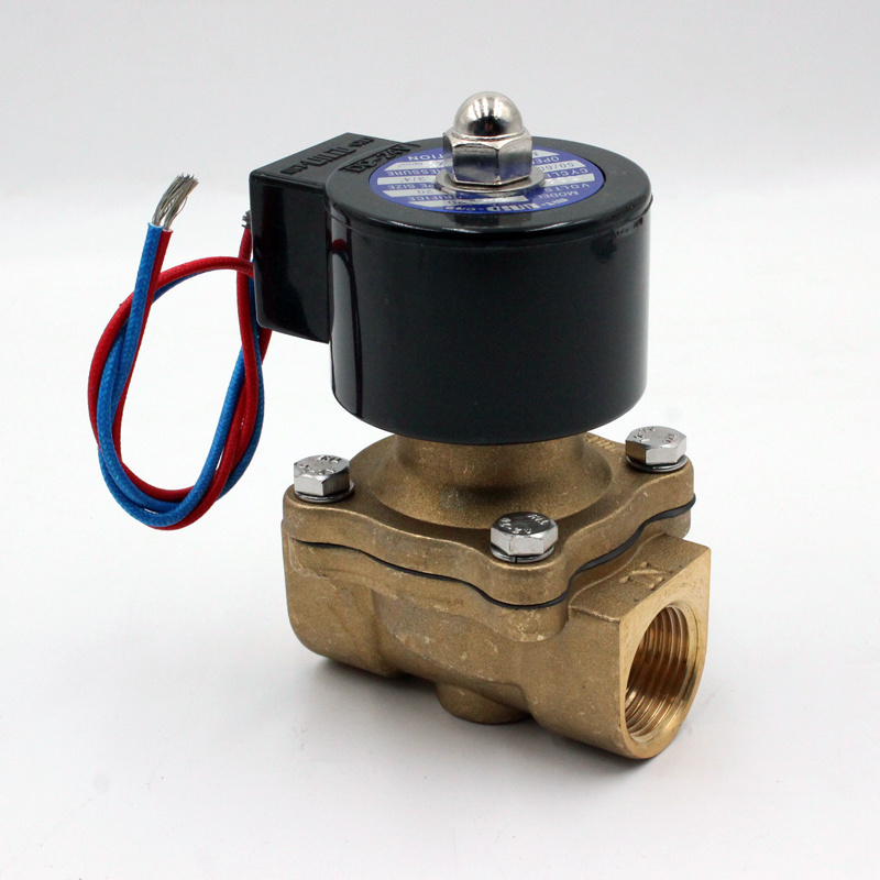 Normally Closed Electric Brass 12v 24v 220V 3 / 4 inch DN20 Solenoid Valve Two Way Vacuum Solenoid Valve