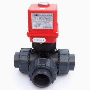 Electric Water Treatment Control 2 inch 4 inch Three-Way 110v 120V AC Motorized Ball Valve For Swimming Pool