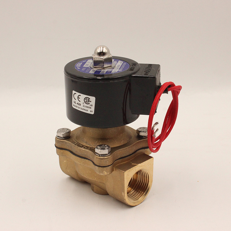 Custom stainless steel/brass 2-inch 12V 24V 220V water, oil, steam solenoid valves