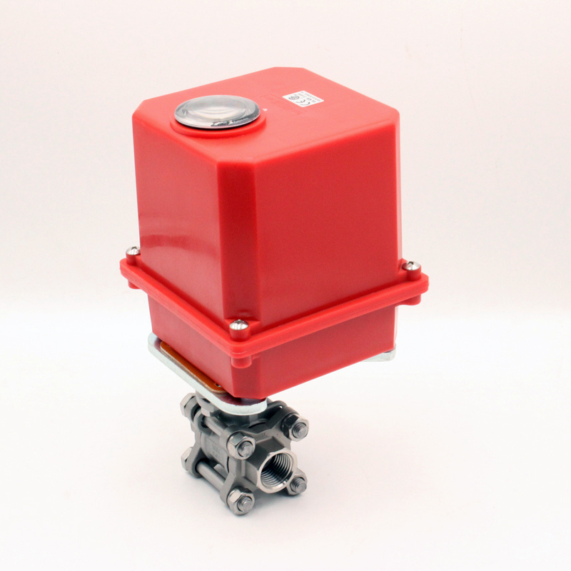 MIT-UNID-CNS 2 Way 3 way electric motor valve Stainless Steel Motorized Flow Control Valve  Electric Actuator Ball Valve