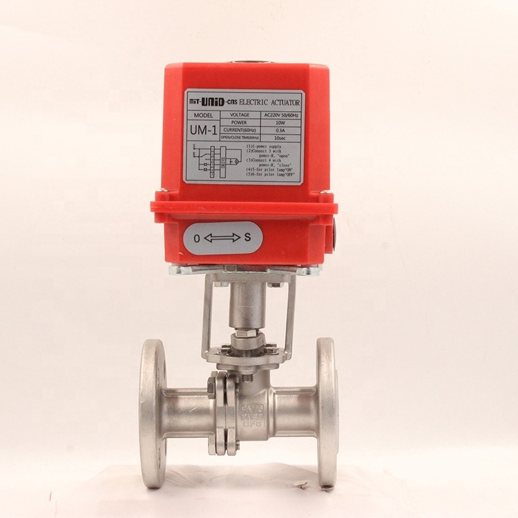 Electric valve 2'' Motorized ball valve 12v Electrical Modulating Electric Water Control Actuator Ball Valve