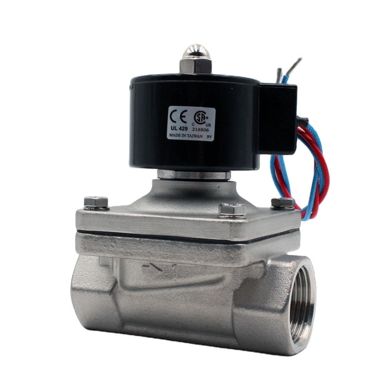 Factory Cheap 1inch Waterproof Solenoid Valve Stainless Steel Solenoid Valve 220 Volt DC 12V 24V Water Oil Gas