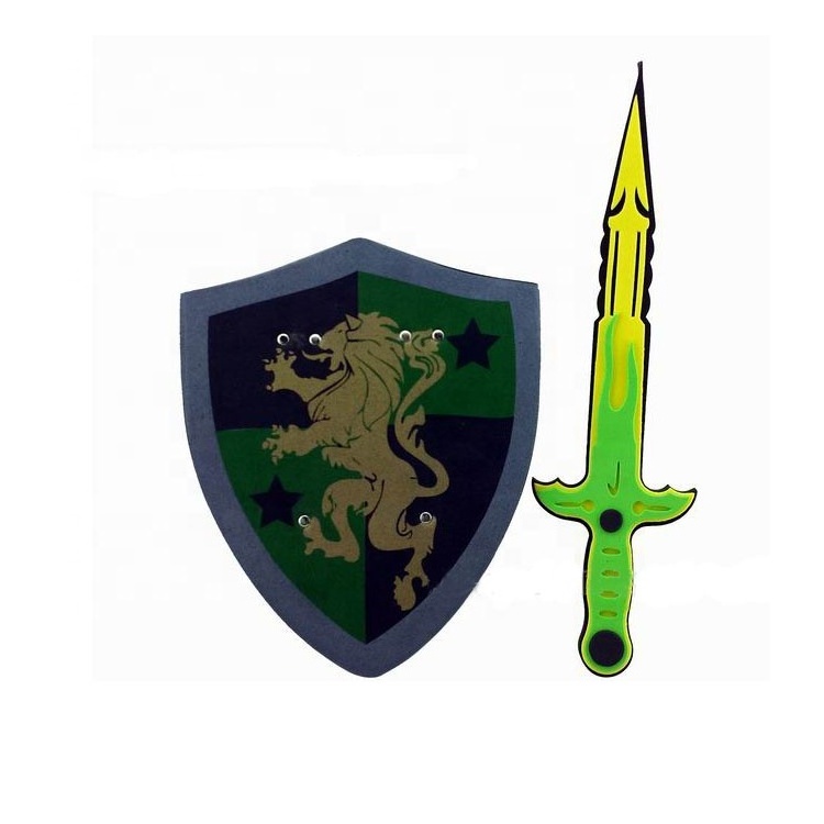 Customized Eco Friendly EVA Medieval Sword Foam Shield Foam Toys for Kids