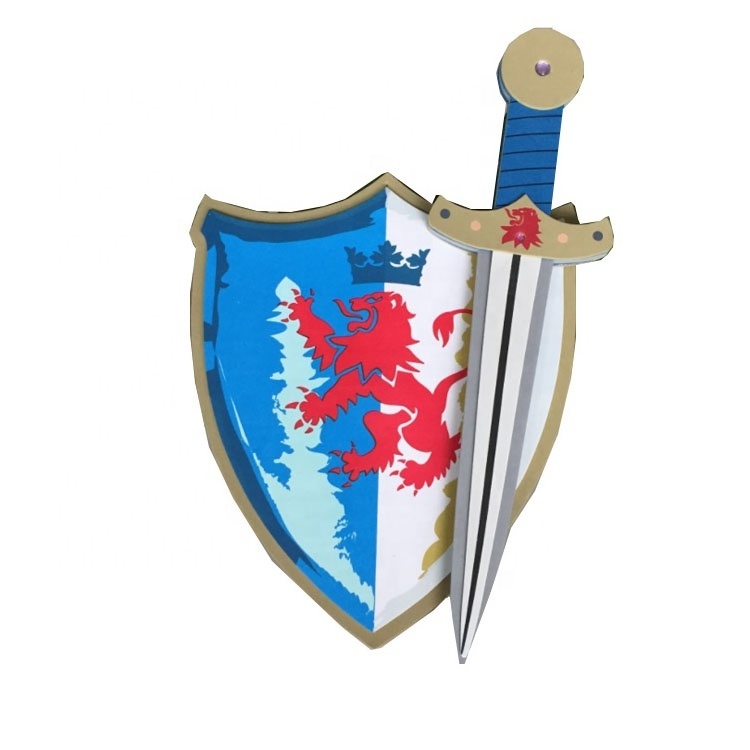 Customized Eco Friendly EVA Medieval Sword Foam Shield Foam Toys for Kids