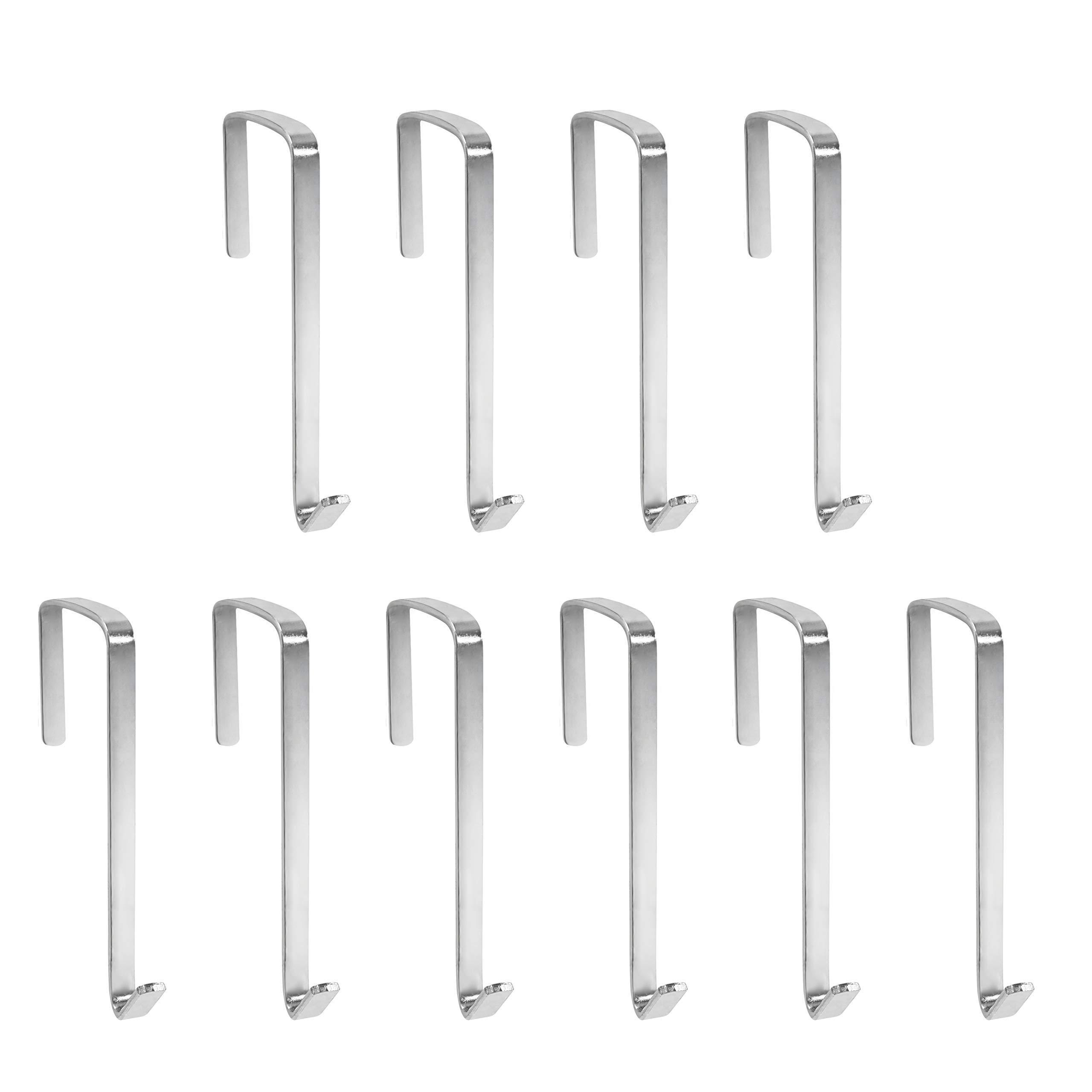 New Metal Stainless Steel S Shape Single Over The Door Light Hanging Hook for Hanging Coats Hats Robes Towels