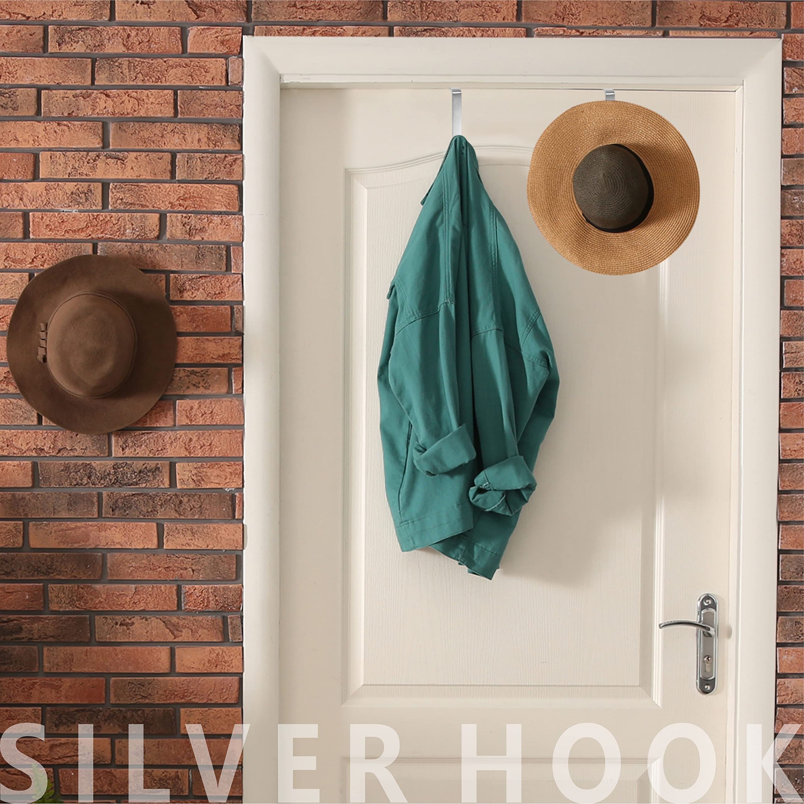 New Metal Stainless Steel S Shape Single Over The Door Light Hanging Hook for Hanging Coats Hats Robes Towels