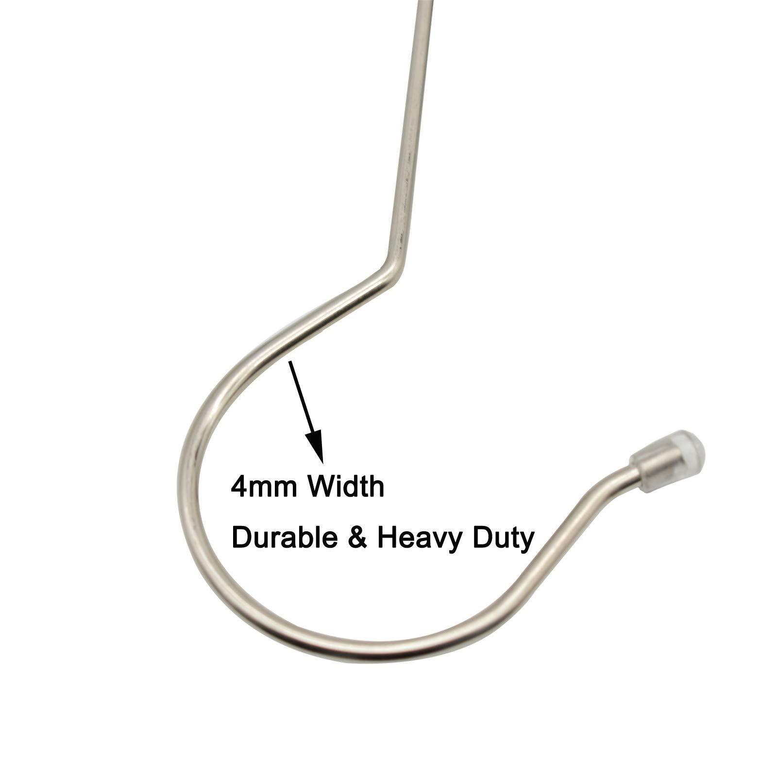 Extra Long 16 inch S Shaped Hooks Stainless Steel Large Size Silver Hanger for Bird Feeder Plant Hanger Tree Branch Hook