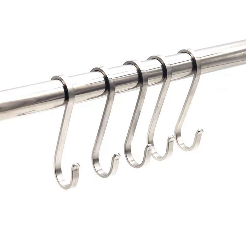 Heavy-Duty Stainless Steel S-Hook Hanger with Plain Finish Factory Direct Metal Hook