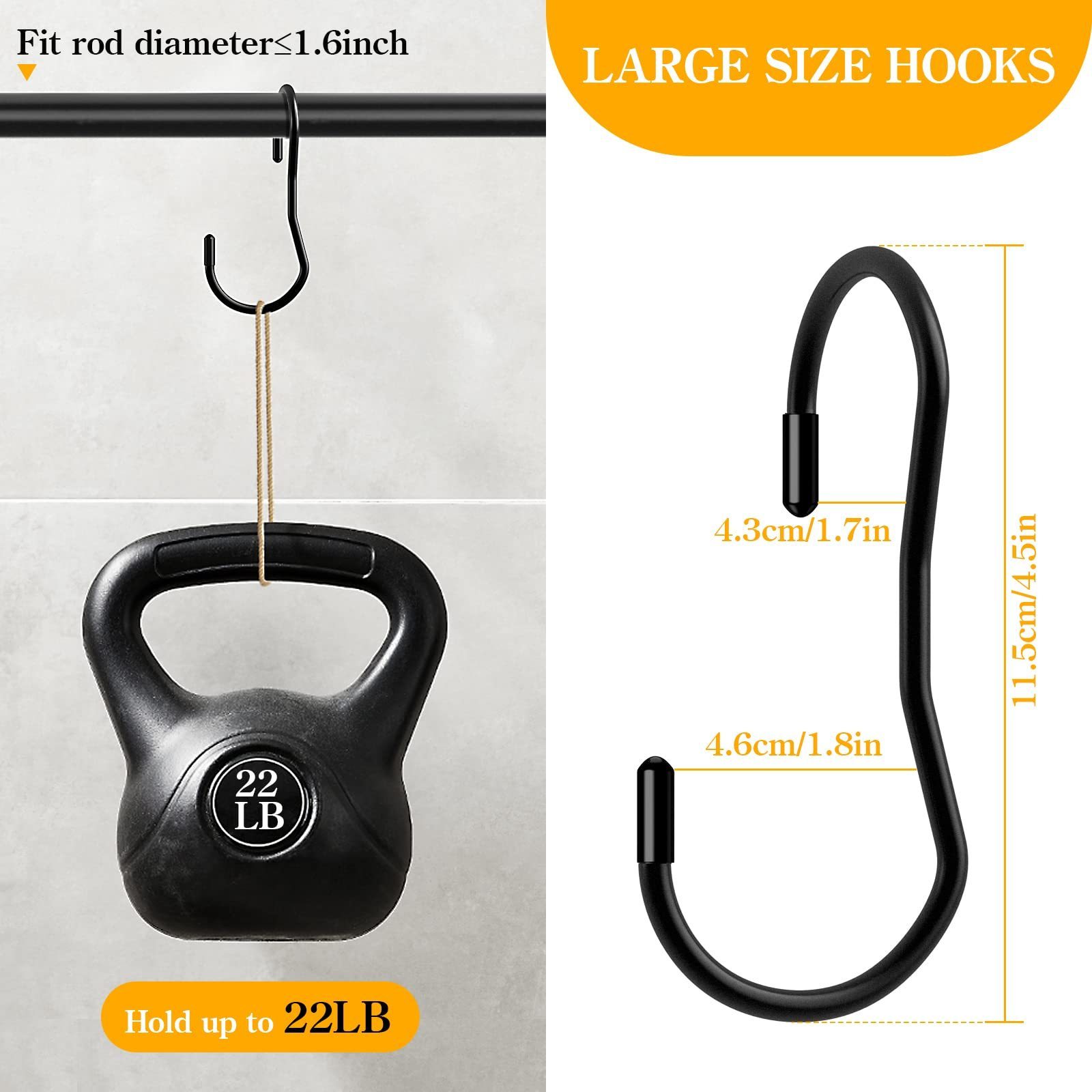 Twisted Purse Hooks Heavy Duty S Hooks Handbag Hanger Organizer Space Saving Closet Rod Hooks for Hanging Clothes Bags