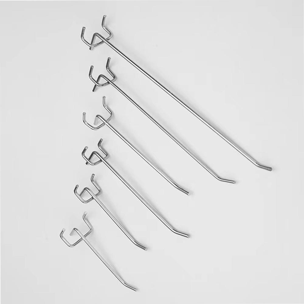 customization metal  pegboard hook  supermarket stainless steel  display rack hook shop display hook