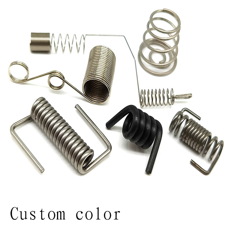 Custom machined stainless steel piano wire 6mm torsion spring for industrial appliance springs