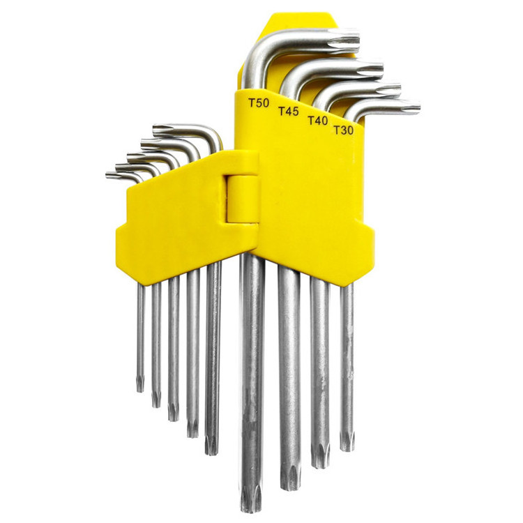 customized 9pcs short arm Torx hex key spanner tool set wrench 171  socket tool set allen wrench  torque wrench hex socket set