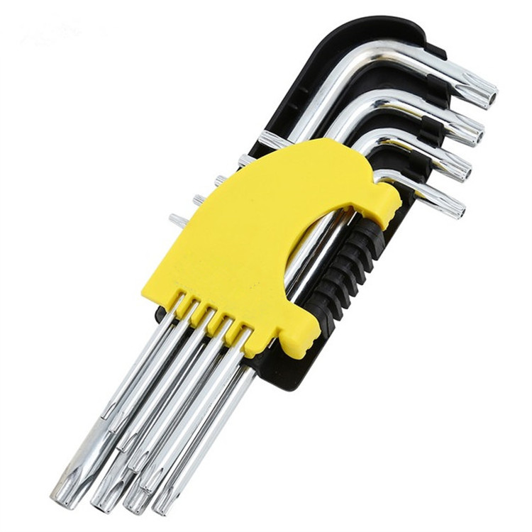 customized 9pcs short arm Torx hex key spanner tool set wrench 171  socket tool set allen wrench  torque wrench hex socket set