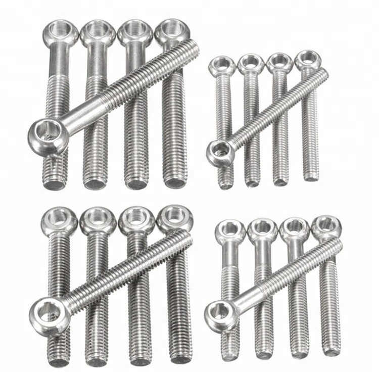 Stainless steel/carton steel/8.8 10.9 12 4.8 grade self tapping eye bolt