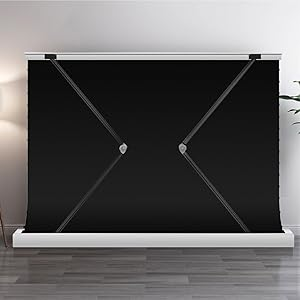 4K 8K HD Ultra Far Throw Laser Electric Floor Rising Projection Screen Motorized Cinema Black grid For All Projectors