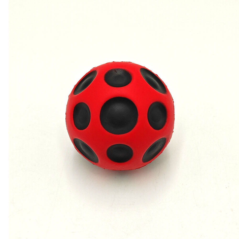 OEM Custom Multi-hole  coral shapes Sports Anti Stress Ball Squeeze Toy Moon High Bouncing Ball  children Kids toy bouncy ball