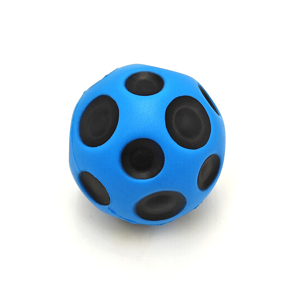 OEM Custom Multi-hole  coral shapes Sports Anti Stress Ball Squeeze Toy Moon High Bouncing Ball  children Kids toy bouncy ball