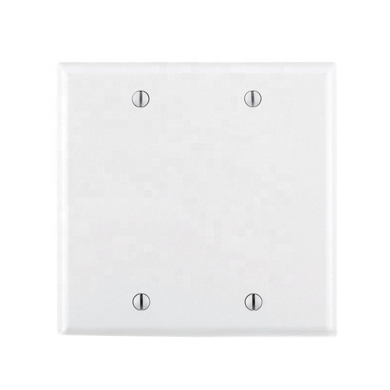 1-4 Gang  US Standard Wall Plate Decorative Outlet Cover for Light Switch Mid Size White