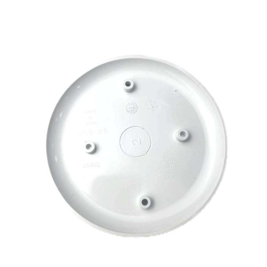 4'' Dia Electrical Plastic Ceiling Box Cover Round Blank White- ETL listed