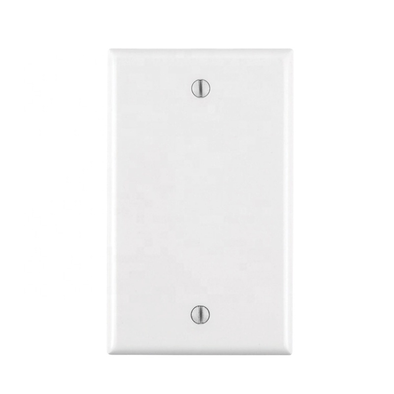 1-4 Gang  US Standard Wall Plate Decorative Outlet Cover for Light Switch Mid Size White